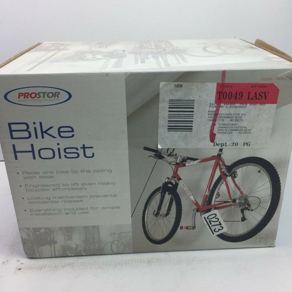 Pro Stor Home Storage Product Bike Hoist Lift Garage Organize Up To 50lbs - Picture 1 of 8